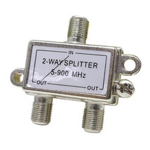 TV Splitter with Power Pass F Connectors Die Cast - 2-Way - £22.10 GBP