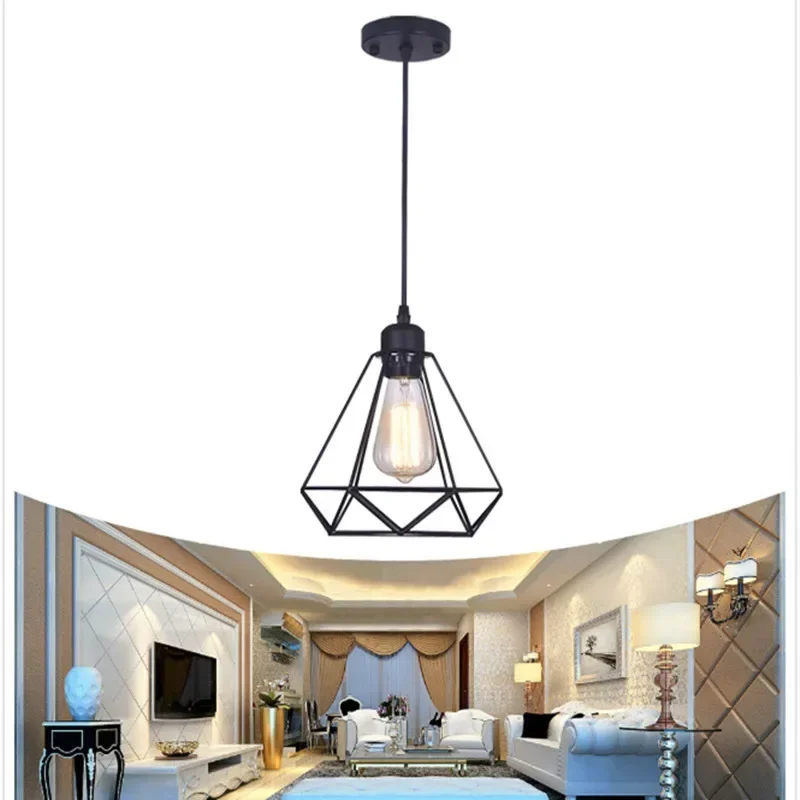  wall lamp hanging retro set black led pendant light fixtures for home kitchen lighting thumb200