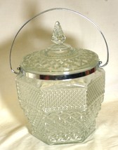 Wexford Clear Ice Bucket Diamond Point Anchor Hocking - $79.19