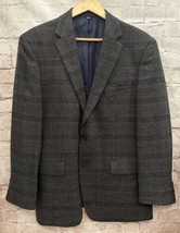 Jos A Bank 1905 Brrr Blazer Mens 44 R Plaid Sport Coat Wool Stretch Blend - $63.20