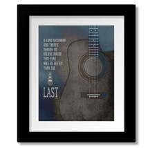 A Long December by Counting Crows - Rock Song Lyric Art Print, Canvas or... - $19.00+