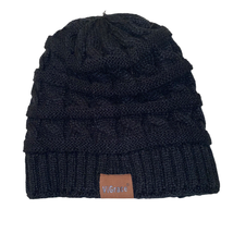 ViGrace Knit Beanie Hat Cap with fleece type lining Black One Size Fits Most y2k - £14.42 GBP