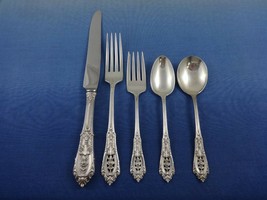 Rose Point by Wallace Sterling Silver Flatware Set for 8 Service 40 pcs Dinner - £1,821.81 GBP