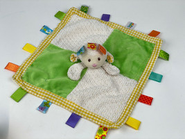 Mary Meyer Taggies Baby Lamb Sheep Security Blanket Plush Lovey Toy Sherpa Lime - £13.01 GBP