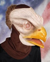 Bald Eagle Mask Realistic American Pride Bird Animal Halloween Costume M... - $74.99