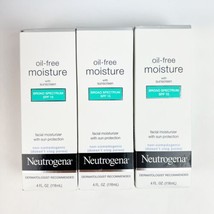 THREE Neutrogena Oil Free Moisture Facial Moisturizer SPF 15 Exp 2/25 4/25 - £58.63 GBP
