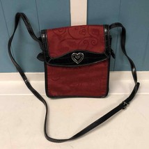 Coldwater Creek red crossbody heart design purse - $26.93