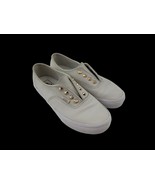 Vans Authentic Metal Gold Studs Gore Slip-On Sneaker Cream Leather Women... - $371.47 MXN