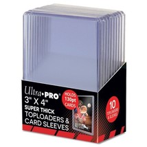 Ultra Pro Toploader: 3x4 130PT Super Thick (10) - £8.37 GBP