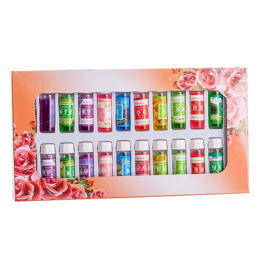 A Pack of 24 Fragrance Oils Aromatic Perfume Oils in 12 Various Scents 5ML Each