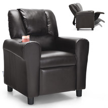 Children Recliner Chair With Ergonomic Armrest &amp; Padded Backrest Brown - £175.85 GBP