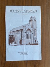 Bethany Church Brochure Evangelical Brethren Red Lion Pennsylvania June 1964 - £7.86 GBP