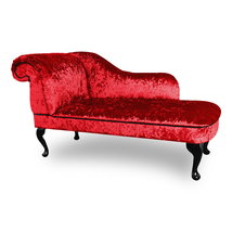 Ashford Handmade Shimmer Ruby Red Love Chaise Lounge Bedroom Accent  - £249.91 GBP