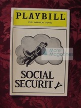 Playbill July 1986 Social Security Marlo Thomas Ron Silver - £3.45 GBP