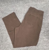 Gloria Vanderbilt Amanda Jeans Womens 18W Brown Denim Pants Casual Work ... - £16.35 GBP