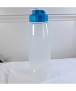 Rubbermaid water bottle 32 oz teal blue lid flip top clear plastic 7F86 ... - $540.40 MXN