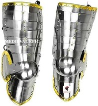 Medieval Epic Winged Hussar Leg Armor Set - 18 Gauge Steel Halloween Costume - £144.17 GBP