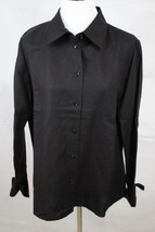 KASPER Women&#39;s 3/4 Sleeve Button Front Linen Rayon Shirt Blouse size 18 New - £18.19 GBP