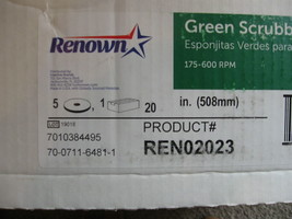NEW LOT of 10 Renown 20&quot; Green Floor Scrubbing Pads Buffing Polishing # REN02023 - £42.41 GBP