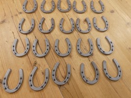 20 PCS CAST IRON SMALL HORSESHOE 3 1/2&quot; x 2 3/4&quot; Horse Nick Nack **SOME ... - $34.99