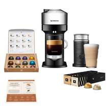 NESPRESSO MACHINE VERTUO NEXT DELUXE COFFEE MAKER 32 CAPSULES AEROCCINO ... - $256.99