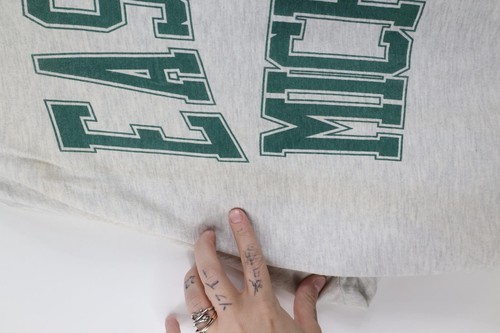 Vintage 90s Mens XL Distressed Eastern Michigan University Baseball Jersey USA Item image 14