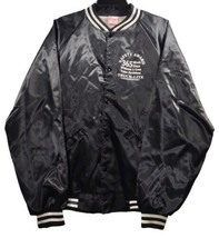 Vtg TRUCK-LITE Coudersport Men’s Black Cardinal Snap Nylon Satin Jacket Size XL - £24.75 GBP