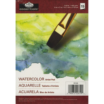 essentials(TM) Watercolor Artist Paper Pad 5&quot;X7&quot; 15 sheets - £11.11 GBP