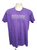 NYU McSilver Institute for Poverty Policy and Research Adult Large Purple TShirt - £11.89 GBP