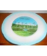 Six Flags Over Dallas Texas 8&quot; Blue Trim Plate - $280.22 MXN