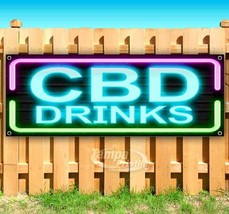 CBD Drinks Advertising Vinyl Banner Flag Sign Many Sizes Available USA Edibles - $20.64+