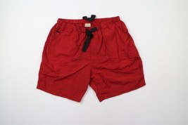 Vtg 90s Streetwear Mens Large Blank Belted Nylon Above Knee Shorts Baggi... - £31.61 GBP