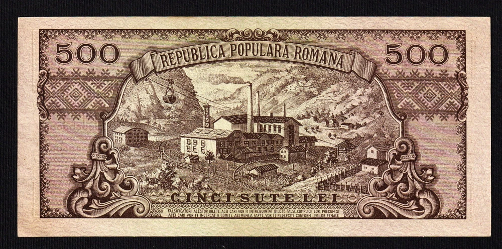 500 Lei 1949 About Uncirculated - $7,222.60 MXN