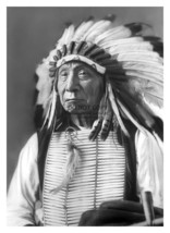 Chief Red Cloud Lakota Sioux Native American Chief Traditional 5X7 B&amp;W Photo - £6.68 GBP