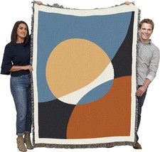 Orbit Blanket - Abstract Art - Gift Tapestry Throw Woven from Cotton -, 72x54 - £61.11 GBP