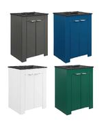 Modern Bathroom Vanity-Black Sink Basin-Green, Gray, Blue or White Cabin... - $279.89