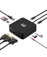 Adesso USB C Docking Station Multiport Adapter Type C Hub 2 HDMI Support... - $133.29