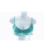 Women Bikini Time  Tru Women Keyhole Bikini Top Size Small 4-6 Teal - $3.94