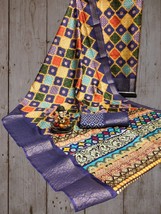  Digital Printed Patola Sarees,Patola Designs&amp;Kanjivaram Weaving Borders - $85.00