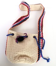 Ranee&#39;s woven multi color boho style bucket cross body style purse - $14.99