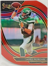 2020-2021 Panini Select James Morgan Field Level Red Die Cut New York Jets #384 - £1.51 GBP