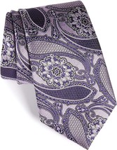 Ermenegildo Zegna Paisley Pattern Pink Italian Silk Tie - $135.00