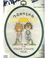 Vintage Simplicity Cross Stitch Kit Dear Johns Morning The Power Shower ... - £17.10 GBP