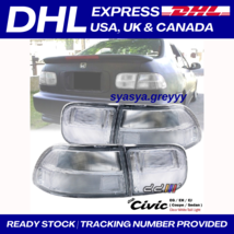 HONDA CIVIC Tail Light Lamp Clear For 2Dr 4Dr Coupe Sedan EG9 EJ 1992-1995 - £151.08 GBP