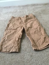 Mossimo Supply Co Adult Youth Brown Capri Shorts Pockets Size 26 - £33.19 GBP