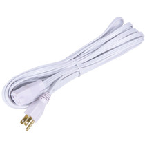 15&#39; foot Flat White Extension Cord 18AWG gauge 2 Wire Male/Female Plug - $16.95