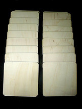 50 PIECES CLEAR 4&quot; x 4&quot; x 1/2&quot; MAPLE SQUARES - $79.15