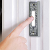 IQ America DP1109S Wired Doorbell, Lighted Plastic Silver with White Pus... - $9.99