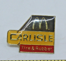 McDonalds Carlisle Tire &amp; Rubber Vendor Logo Employee Crew Pinback Pin B... - £8.68 GBP