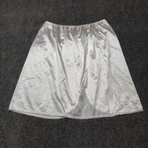 Vintage Vassarette Night Skirt Women Large White Sleepwear Satin Lightwe... - $18.49
